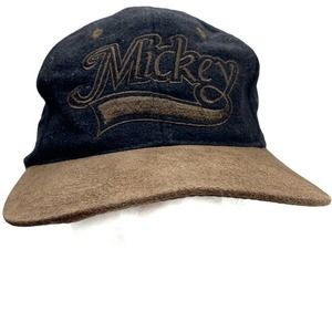 Walt Disney Co Mickey Goofy's Hat Co Black Brown Baseball Cap Hat Adjustable
